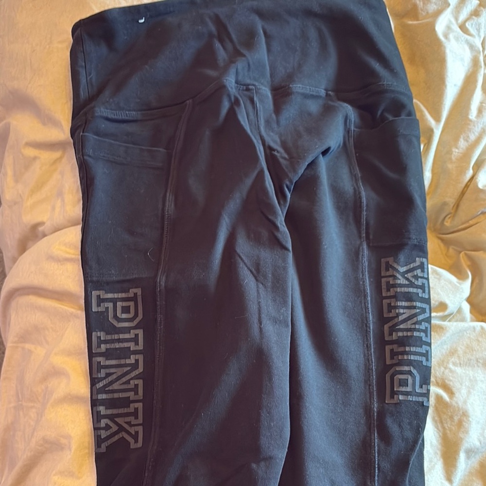PINK Victoria's Secret Black Leggings